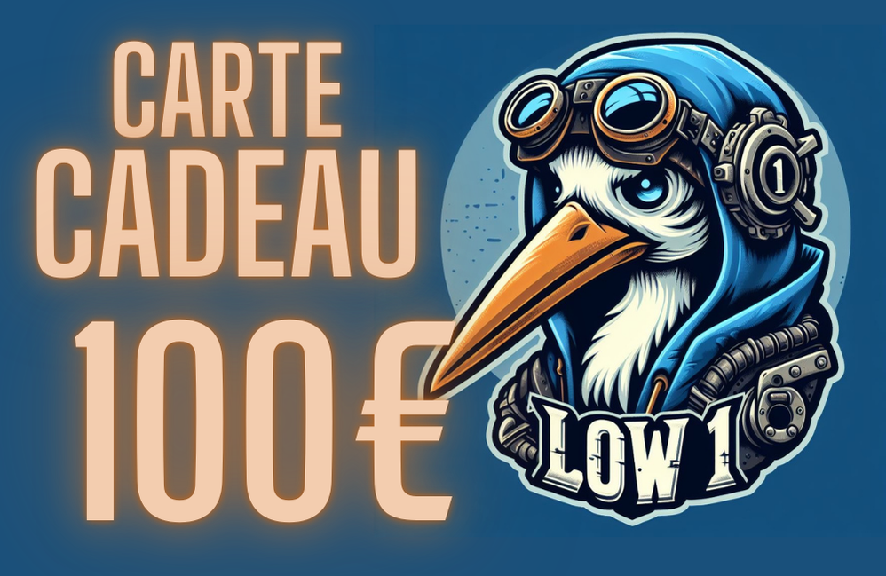 Carte cadeau de 100€ Low 1 Broderie