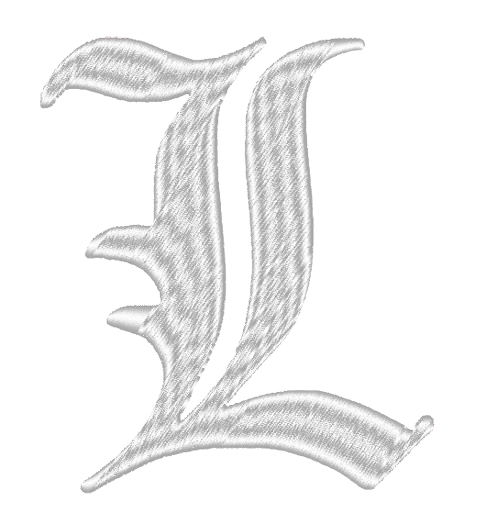 Motif L de death note sur casquette - Low 1 Broderie