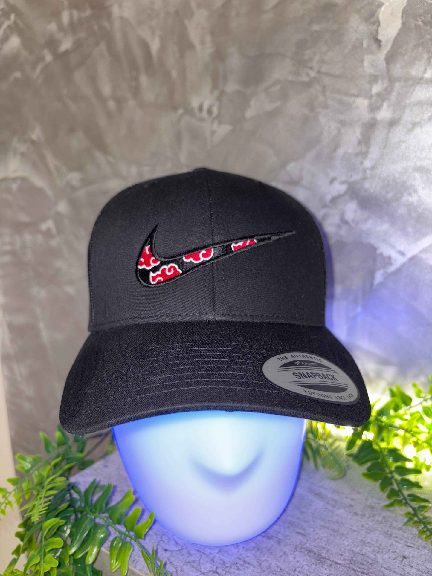 Motif Akatsuki X Swoosh sur casquette