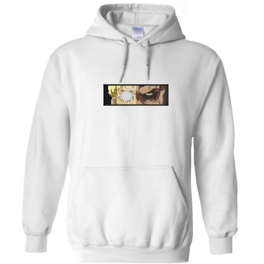 Zeke Jaeger eyes/ Attaque des Titans/ Sweat à capuche brodé Low 1 Broderie