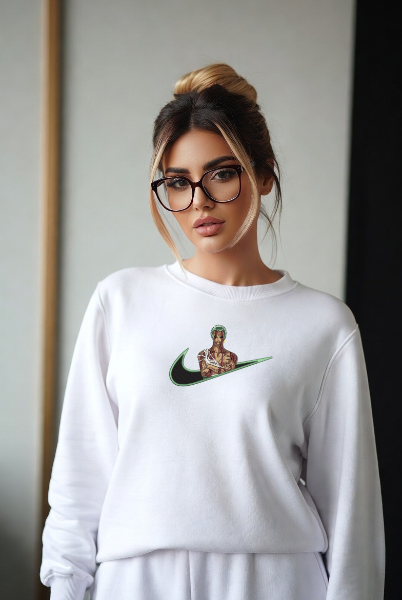 Sweat à Capuche One Piece Brodé – Roronoa Zoro V2 Custom | LOW1