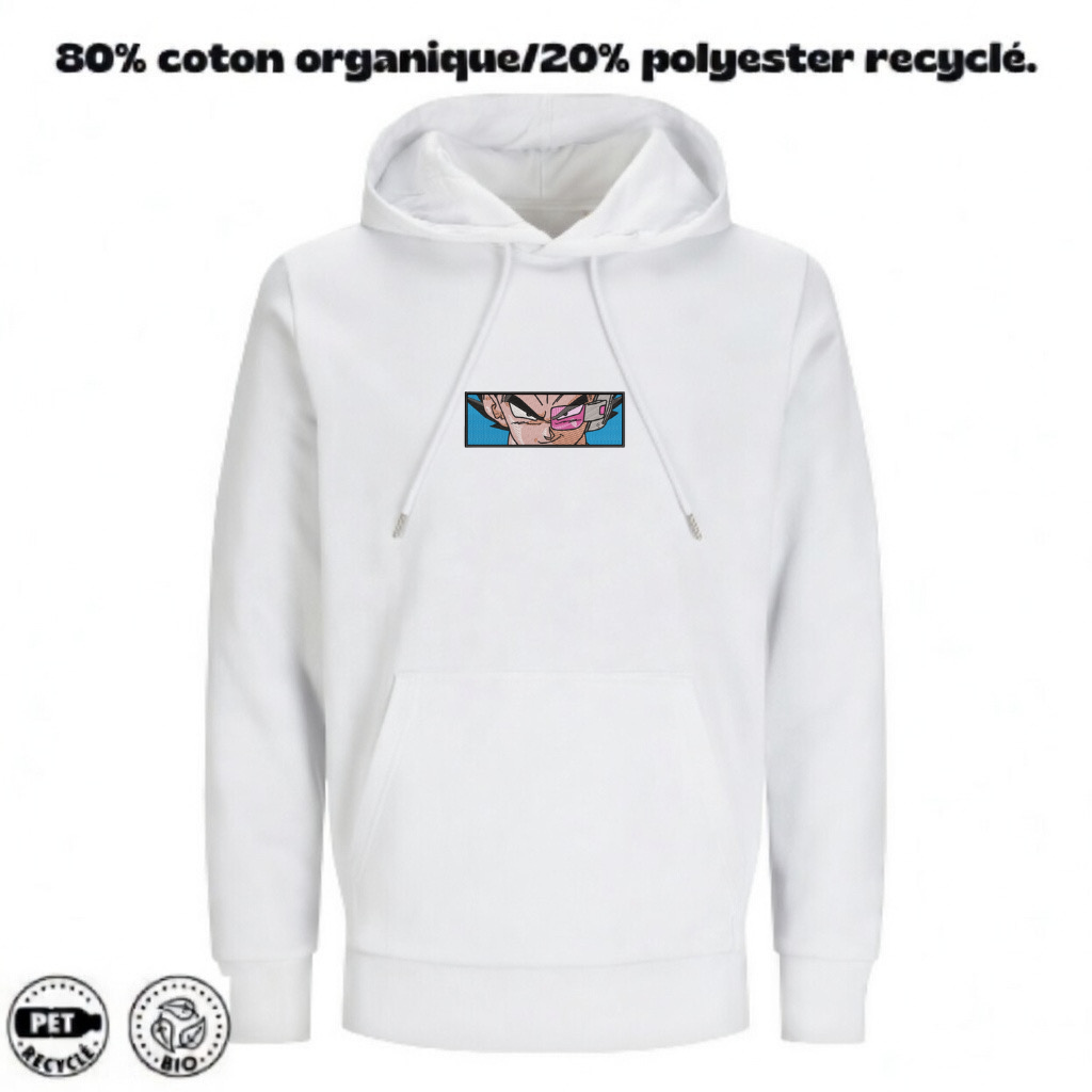 Sweat à Capuche Dragon Ball Z Brodé – Vegeta | LOW1