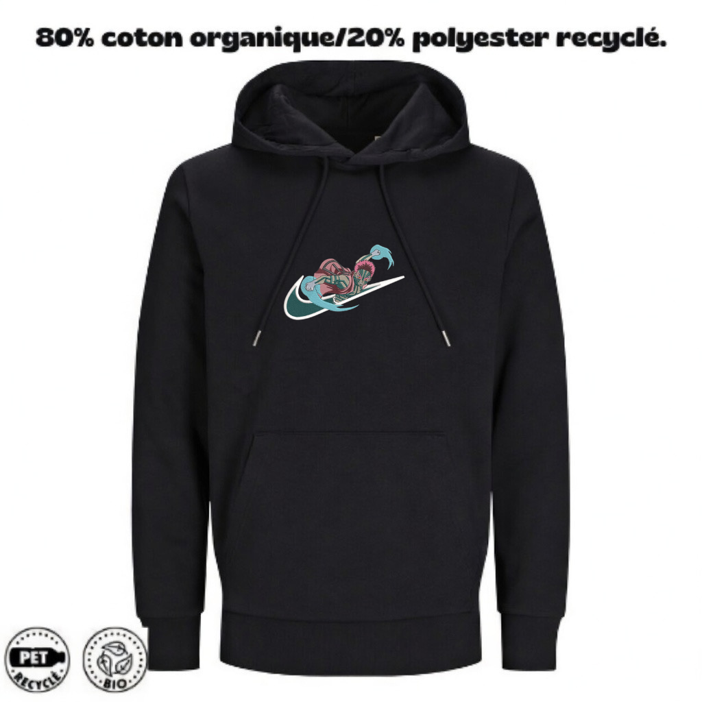 Sweat à Capuche Demon Slayer Brodé – Akaza Custom | LOW1