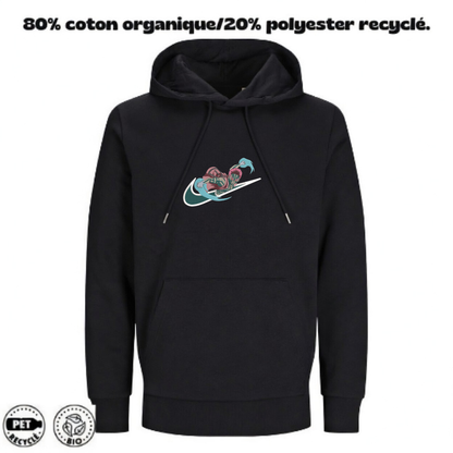 Sweat à Capuche Demon Slayer Brodé – Akaza Custom | LOW1
