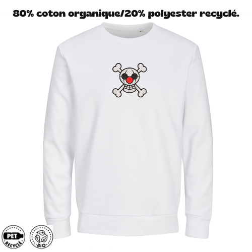 Sweat à Capuche One Piece Brodé – Buggy Jolly Roger | LOW1