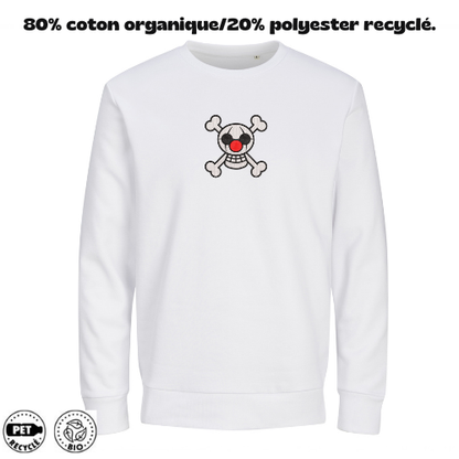 Sweat à Capuche One Piece Brodé – Buggy Jolly Roger | LOW1
