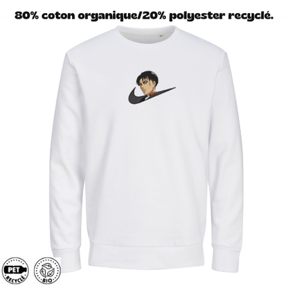 Sweat à Capuche Attaque des Titans Brodé – Levi Ackerman V2 | LOW1