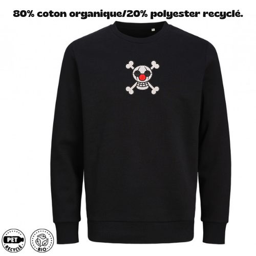 Sweat à Capuche One Piece Brodé – Buggy Jolly Roger | LOW1