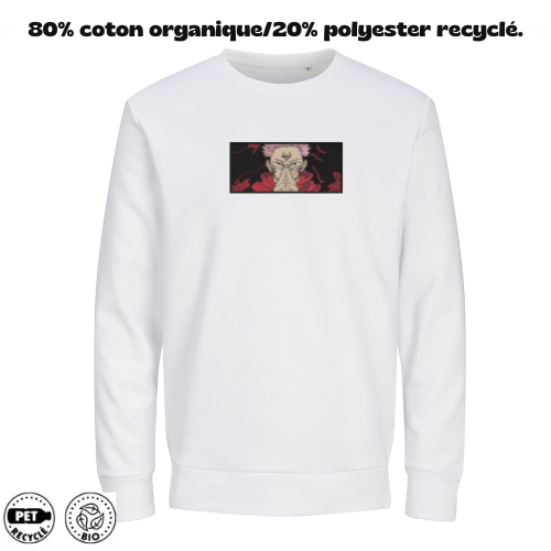 Sweat à Capuche Jujutsu Kaisen Brodé – Ryomen Sukuna V3 | LOW1