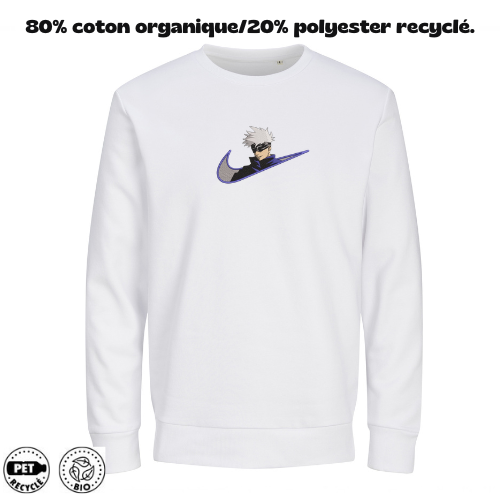 Sweat à Capuche Jujutsu Kaisen Brodé – Satoru Gojo V2 | LOW1
