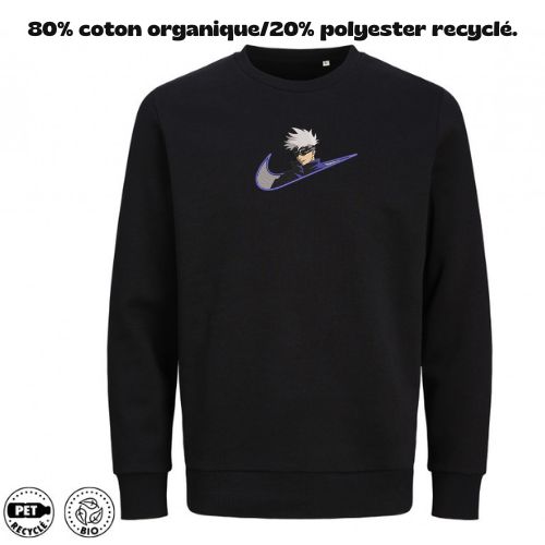 Sweat à Capuche Jujutsu Kaisen Brodé – Satoru Gojo V2 | LOW1