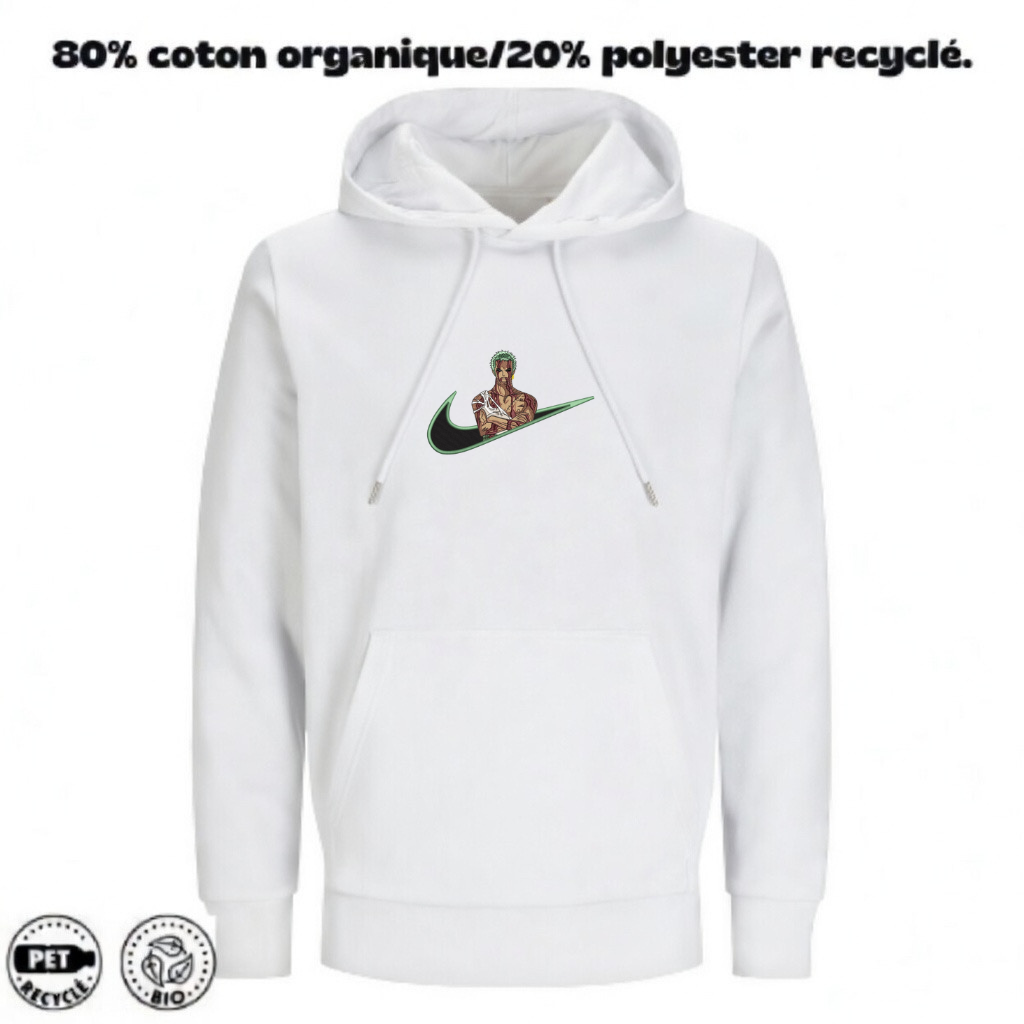 Sweat à Capuche One Piece Brodé – Roronoa Zoro V2 Custom | LOW1