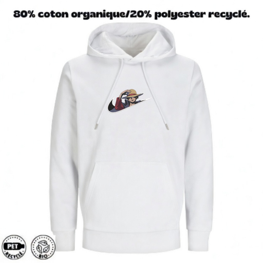 Sweat à Capuche One Piece Brodé – Luffy Custom | LOW1