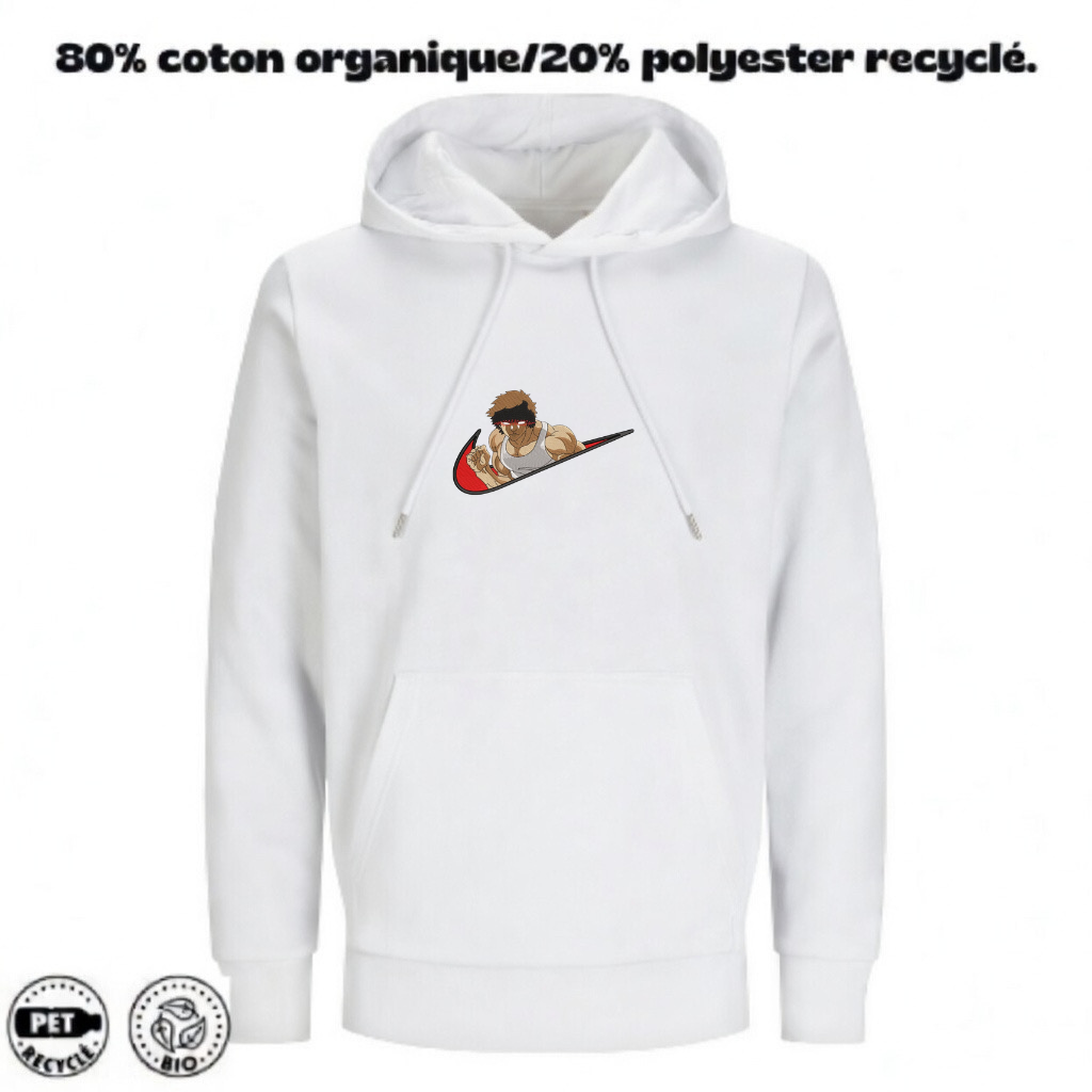 Sweat à Capuche Baki Brodé – Baki Hanma Custom | LOW1