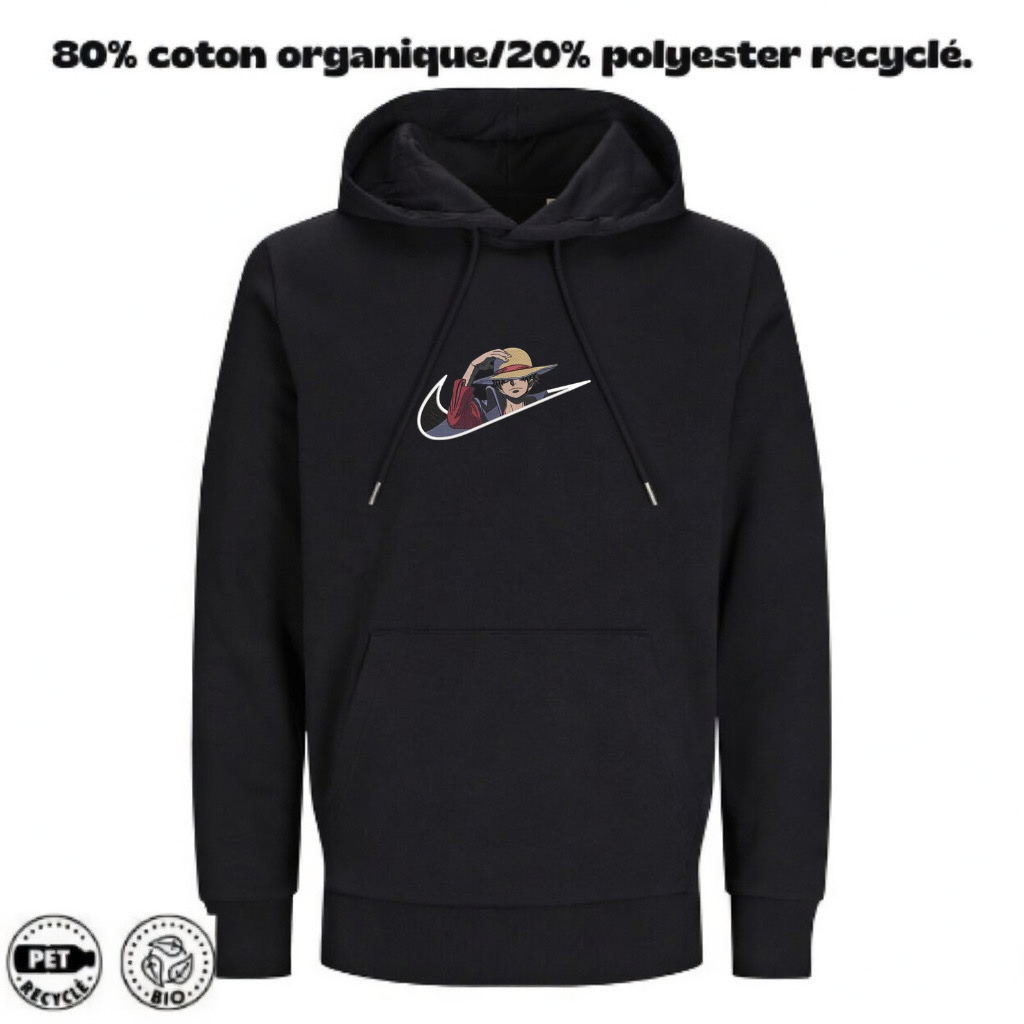 Sweat à Capuche One Piece Brodé – Luffy Custom | LOW1