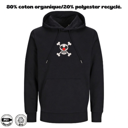 Sweat à Capuche One Piece Brodé – Buggy Jolly Roger | LOW1