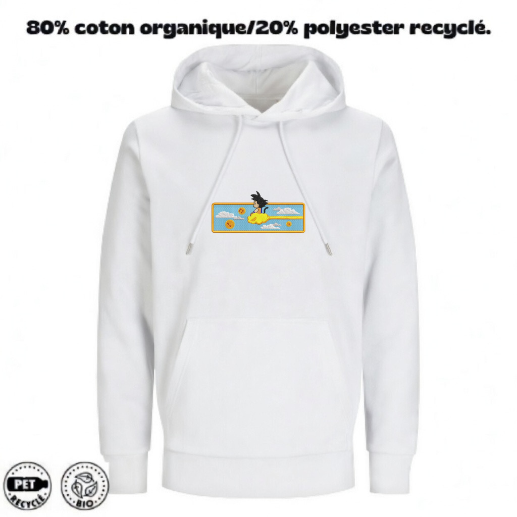 Goku nimbus / DBZ / Broderie sweat à capuche