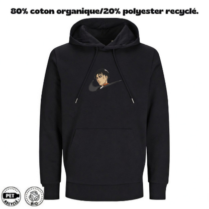 Sweat à Capuche Attaque des Titans Brodé – Levi Ackerman V2 | LOW1