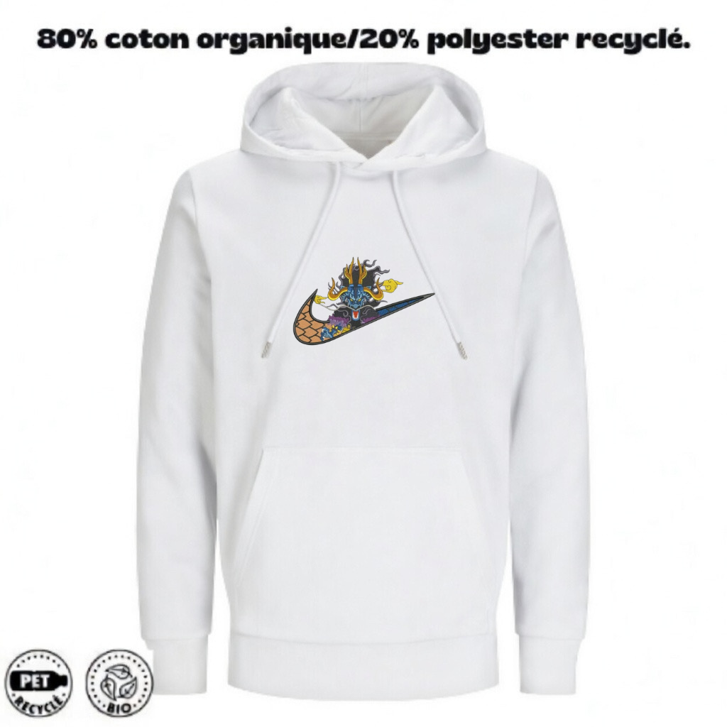 Kaido / One piece / Broderie sweat à capuche