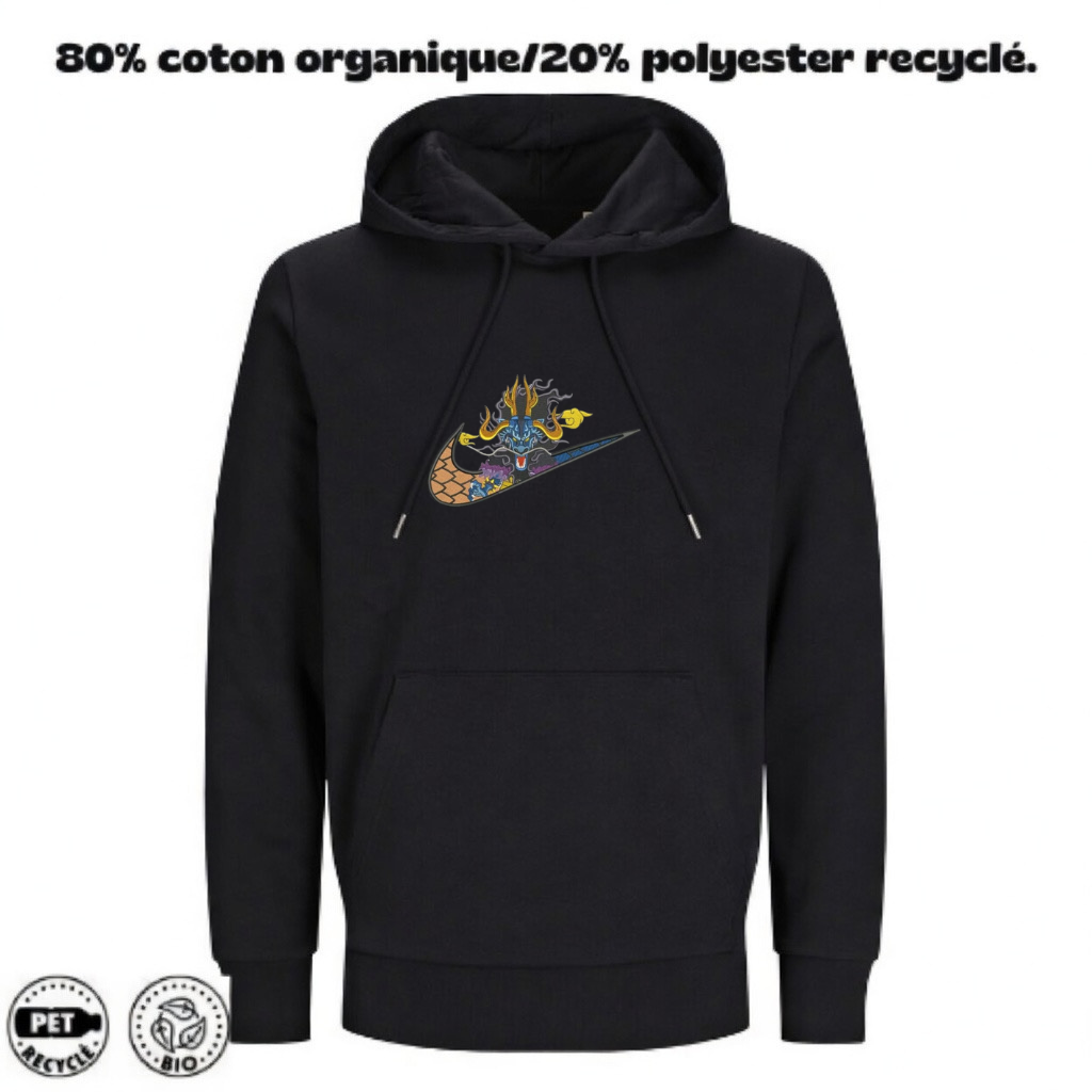 Kaido / One piece / Broderie sweat à capuche