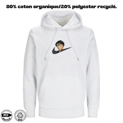 Sweat à Capuche Attaque des Titans Brodé – Levi Ackerman V2 | LOW1