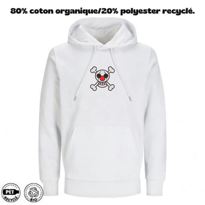 Sweat à Capuche One Piece Brodé – Buggy Jolly Roger | LOW1