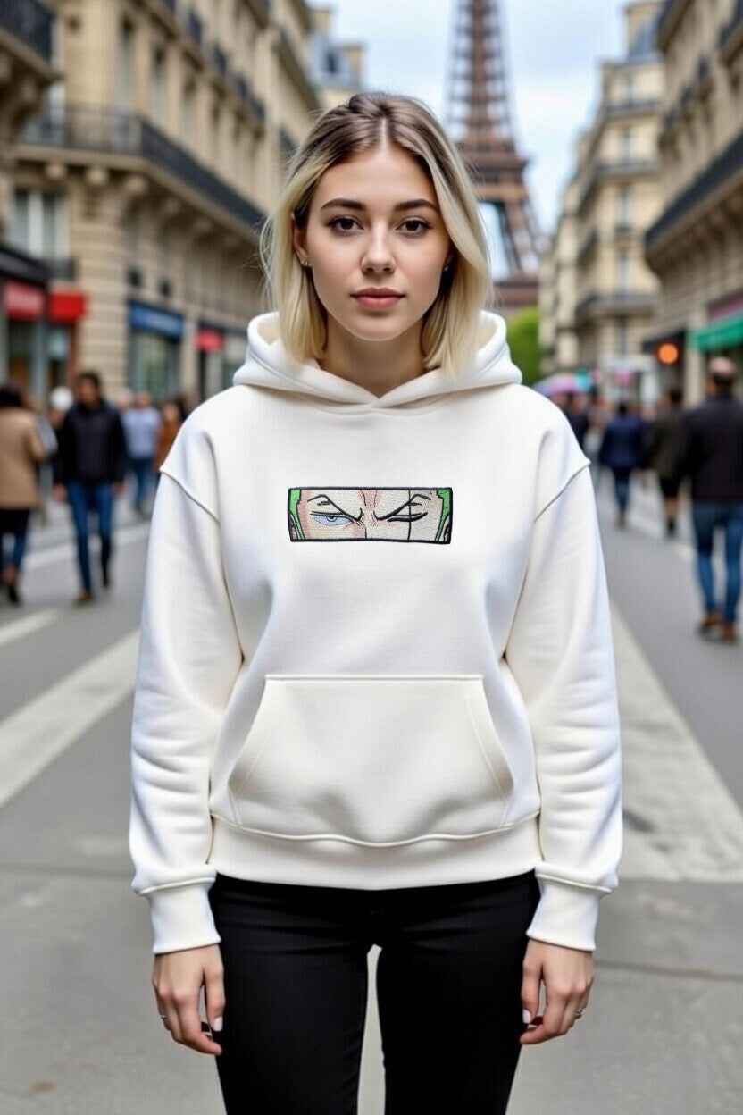 Zoro Eyes / One piece / Broderie Sweat à capuche