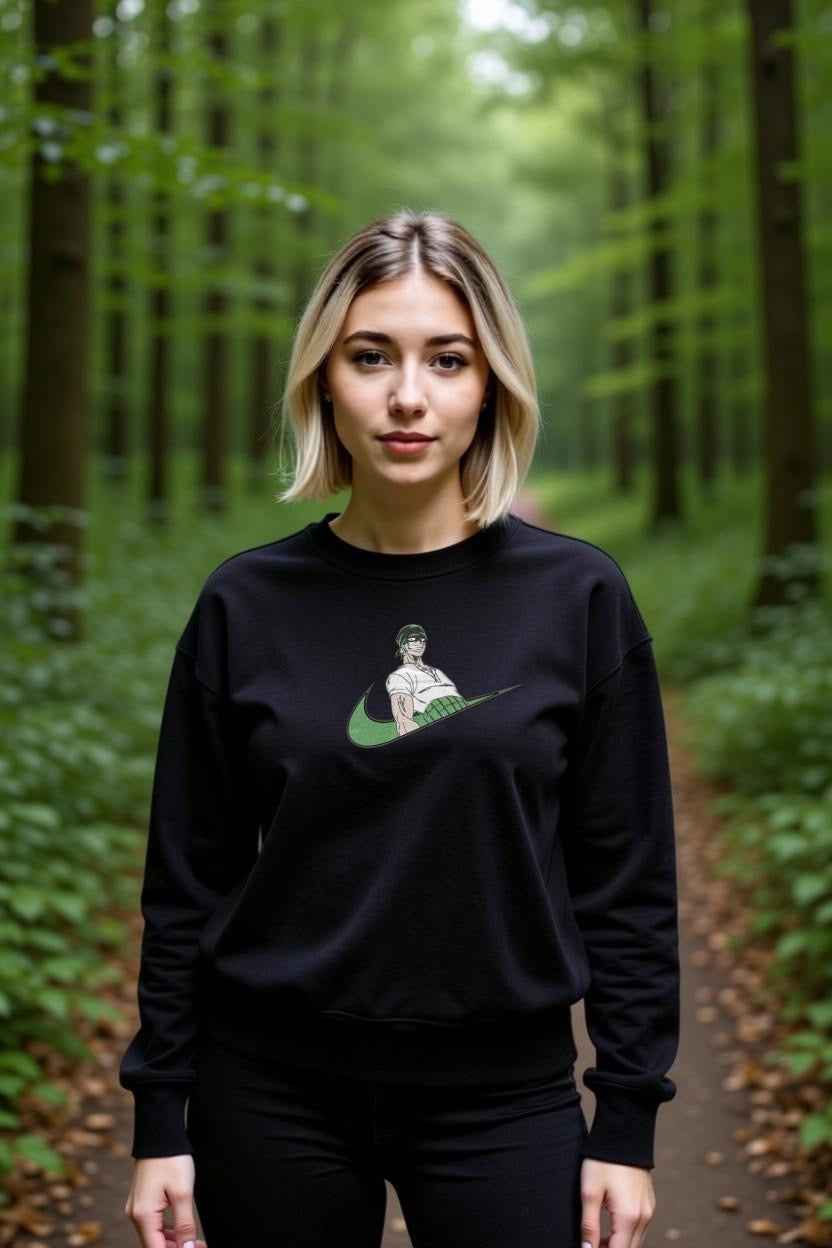 Zoro custom / One piece / Broderie sweat à capuche