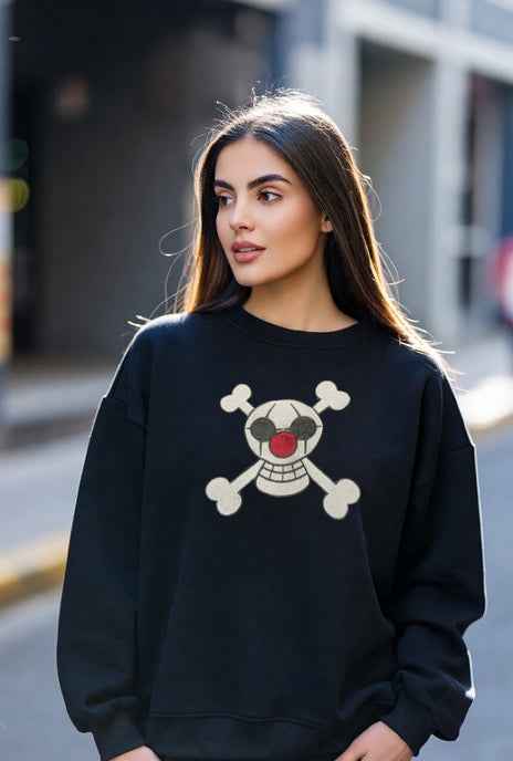 Buggy Jolly Roger / One piece / Broderie sweat à capuche