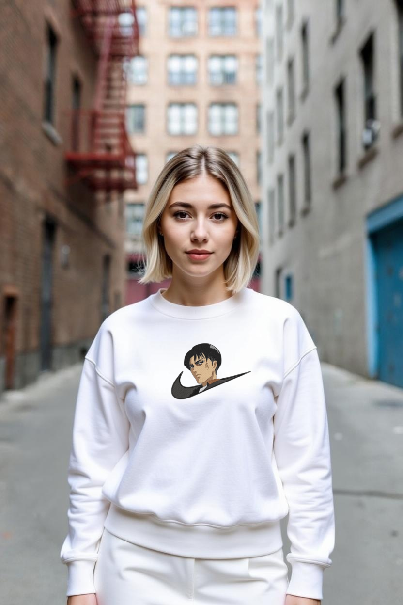 Lévi V2 Custom / Attaque des Titans/ Broderie sweat à capuche