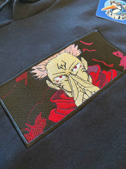 Sukuna V3 / JJK / Broderie sweat à capuche
